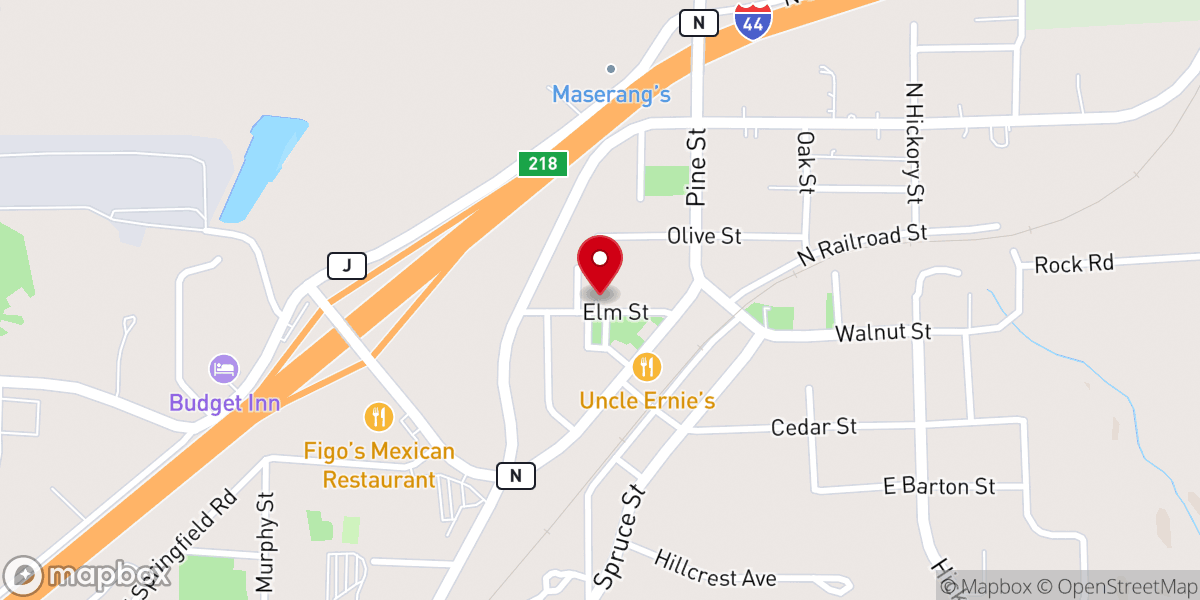 Map showing location of Lacey Whittaker
