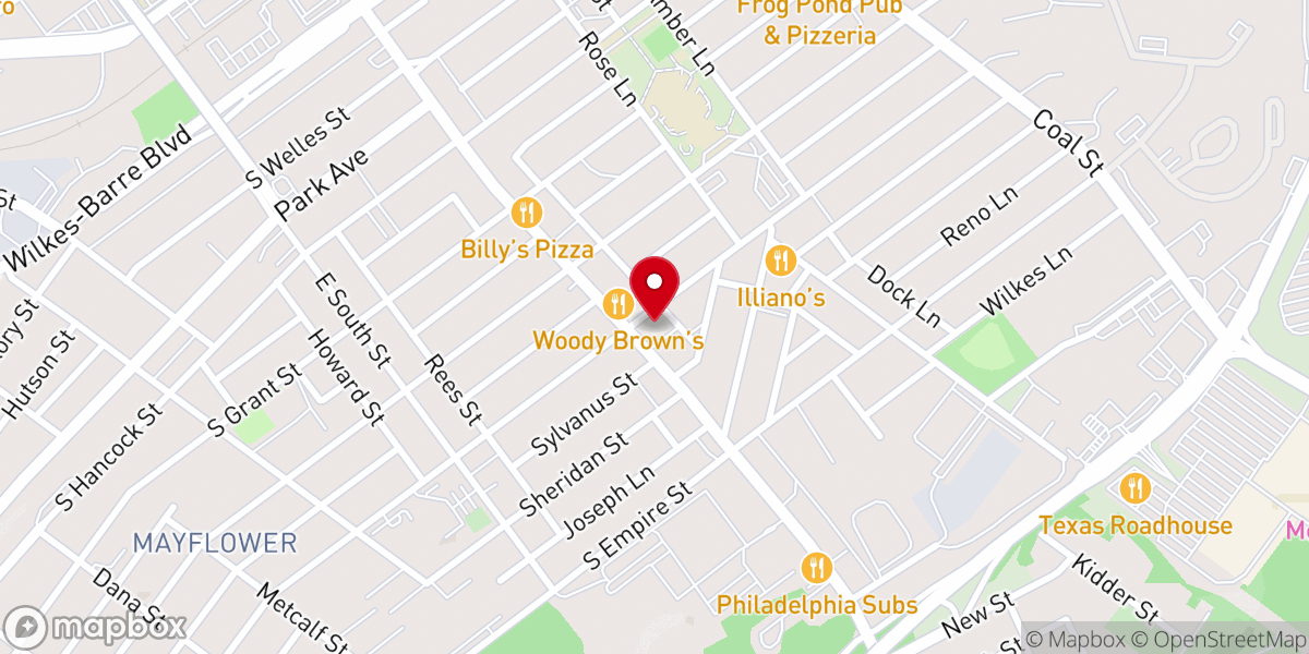 Map showing location of Restored Church