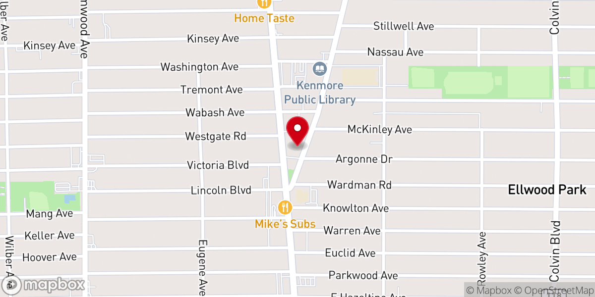 Map showing location of The Church of the Advent
