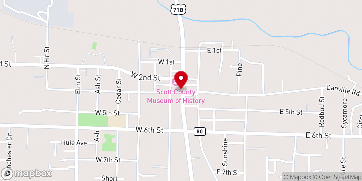 Map showing location of Waldron Seventh-day Adventist Church