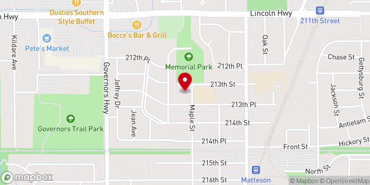 Map showing location of Jesus Is The Life Church