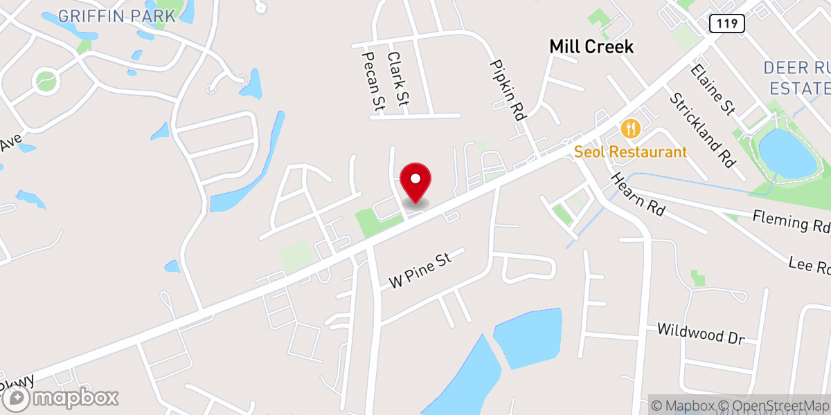 Map showing location of Iglesia Redencion Church