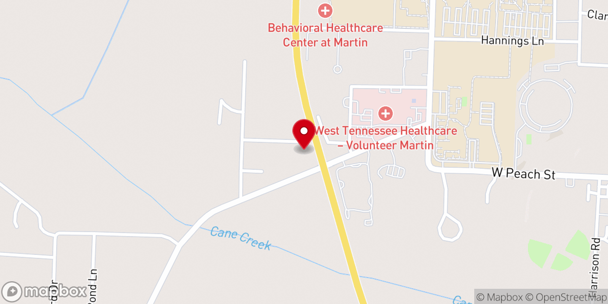 Map showing location of Martin First Assembly