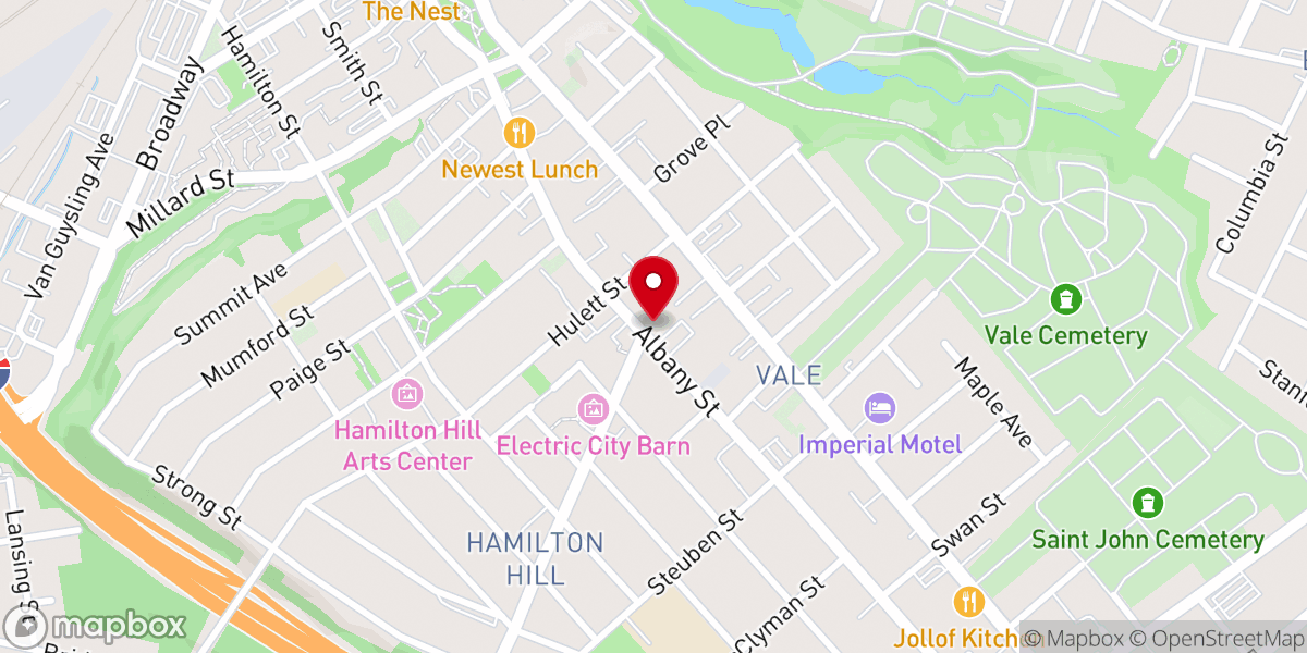 Map showing location of St Joseph's Place