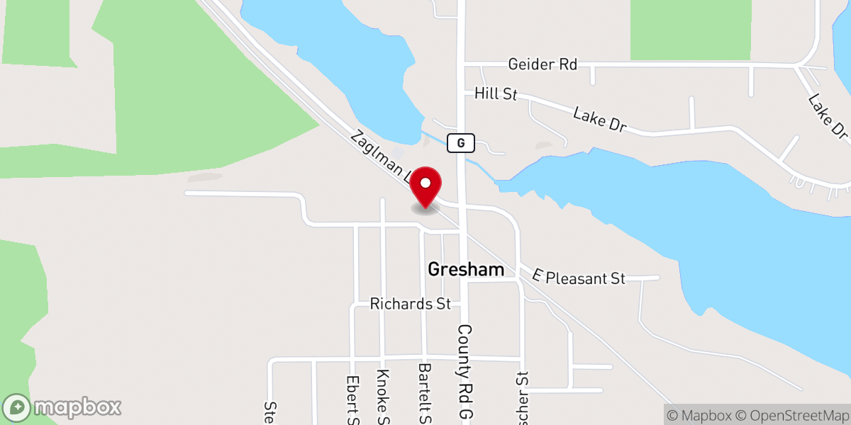 Map showing location of Our Savior Lutheran Church