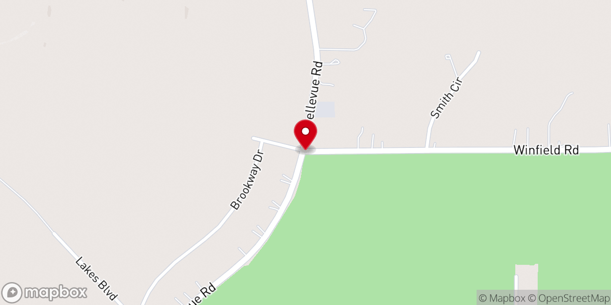Map showing location of St James Church of God