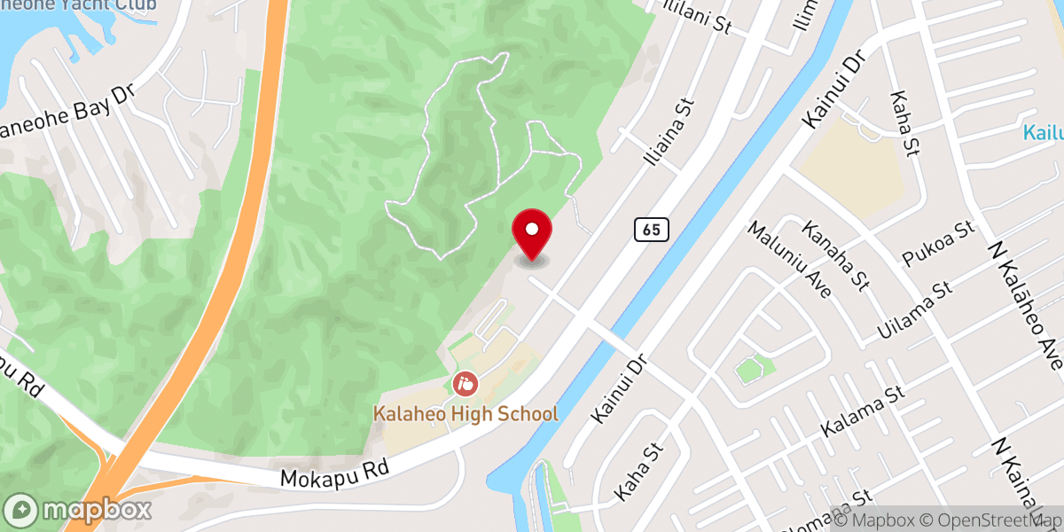 Map showing location of Kailua Assembly Of God