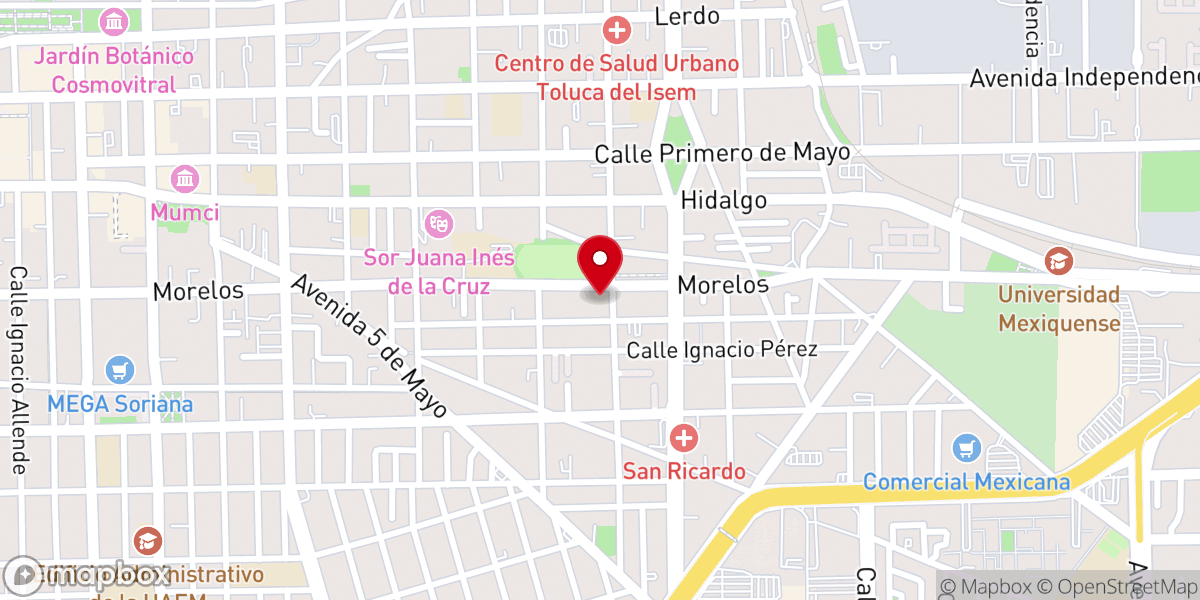 Map showing location of Rectoría de la Sagrada Familia