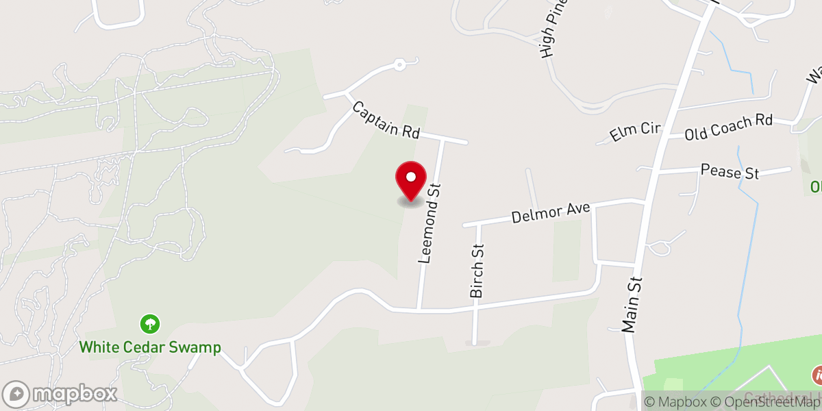 Map showing location of Wilbraham Bible Church