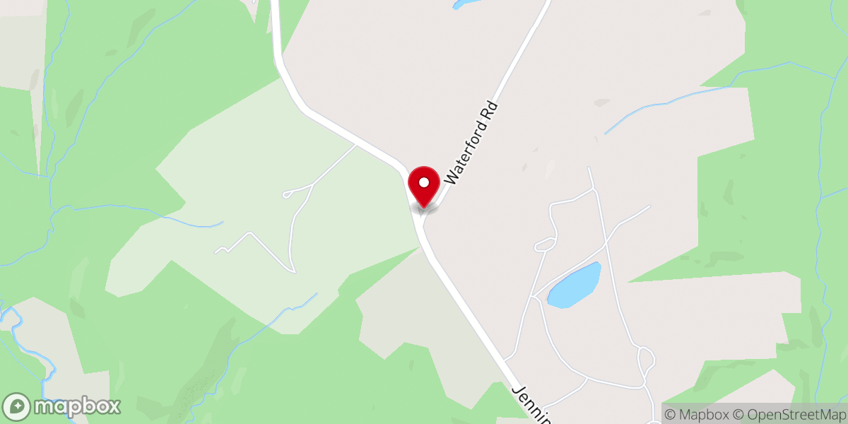 Map showing location of Sharp's at Waterford Farm