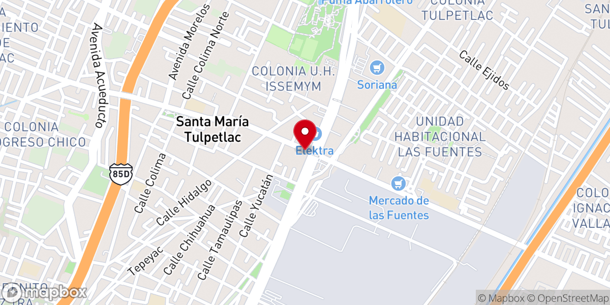 Map showing location of CONVENTO DE LAS SIERVAS GUADALUPANAS