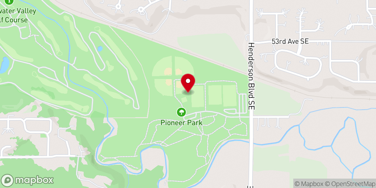 Map showing location of Pioneer Park