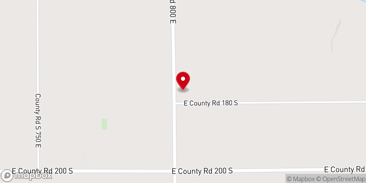 Map showing location of New Salem Church
