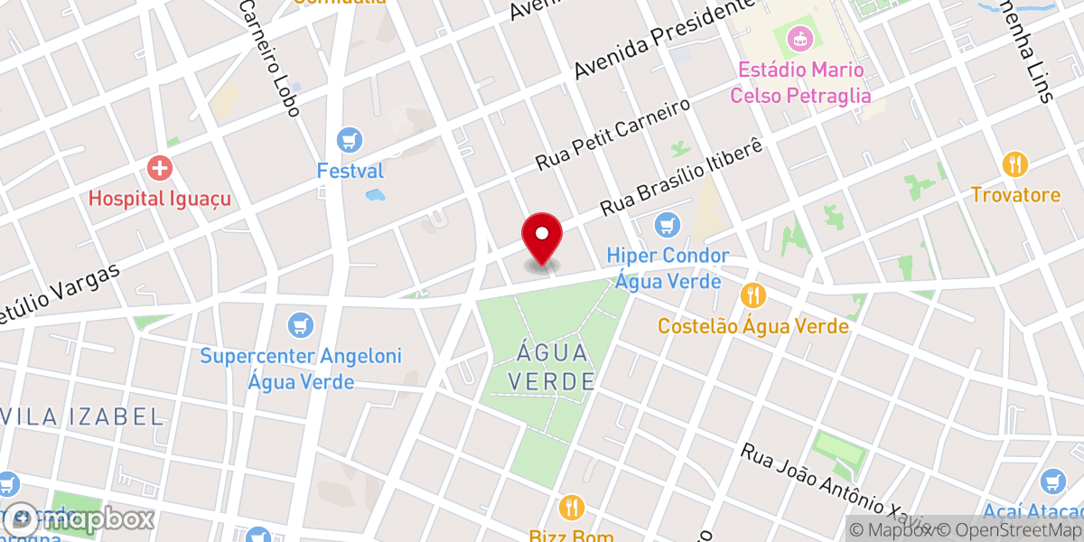 Map showing location of Primeira Igreja Evangélica Congregacional de Curitiba