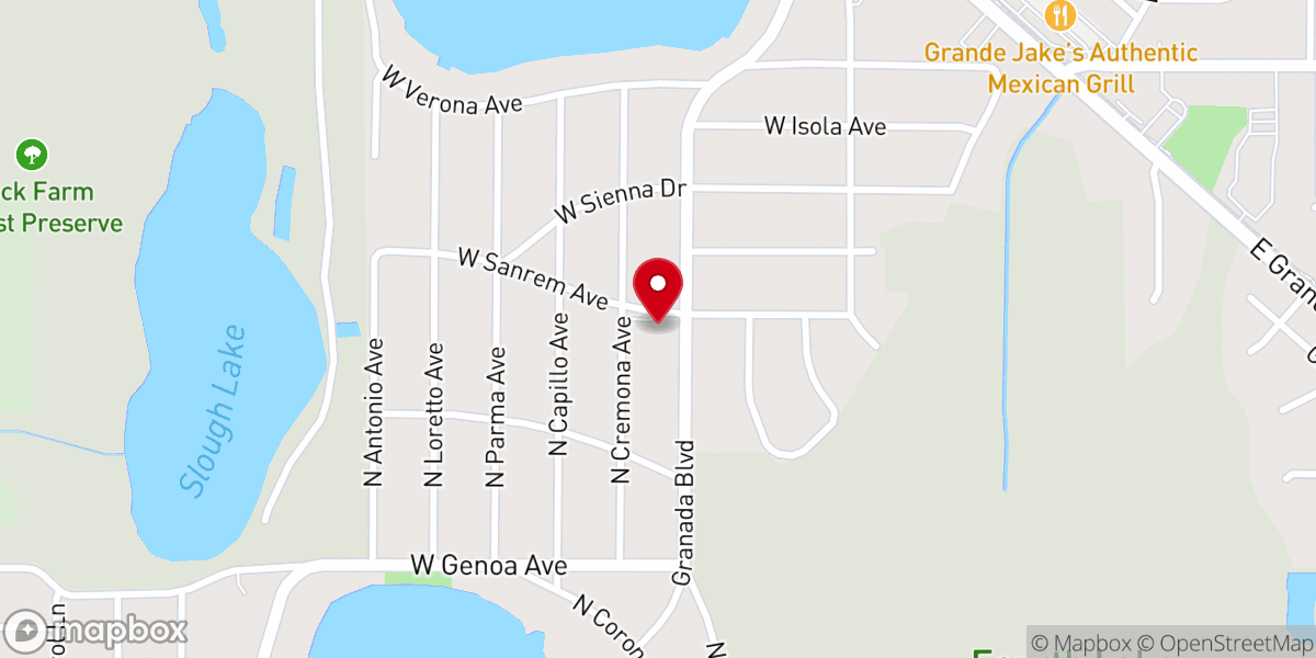 Map showing location of Iglesia Pentecostal Unida Hispana Round Lake