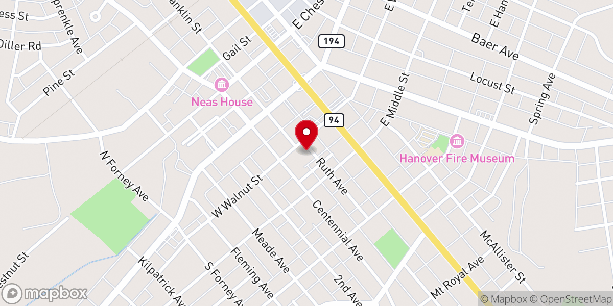 Map showing location of Covenant Life Church