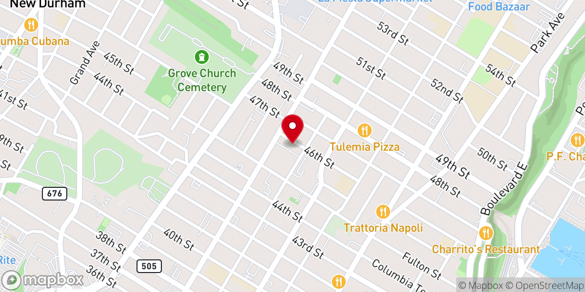 Map showing location of Iglesia Pentecostal Unida Hispana