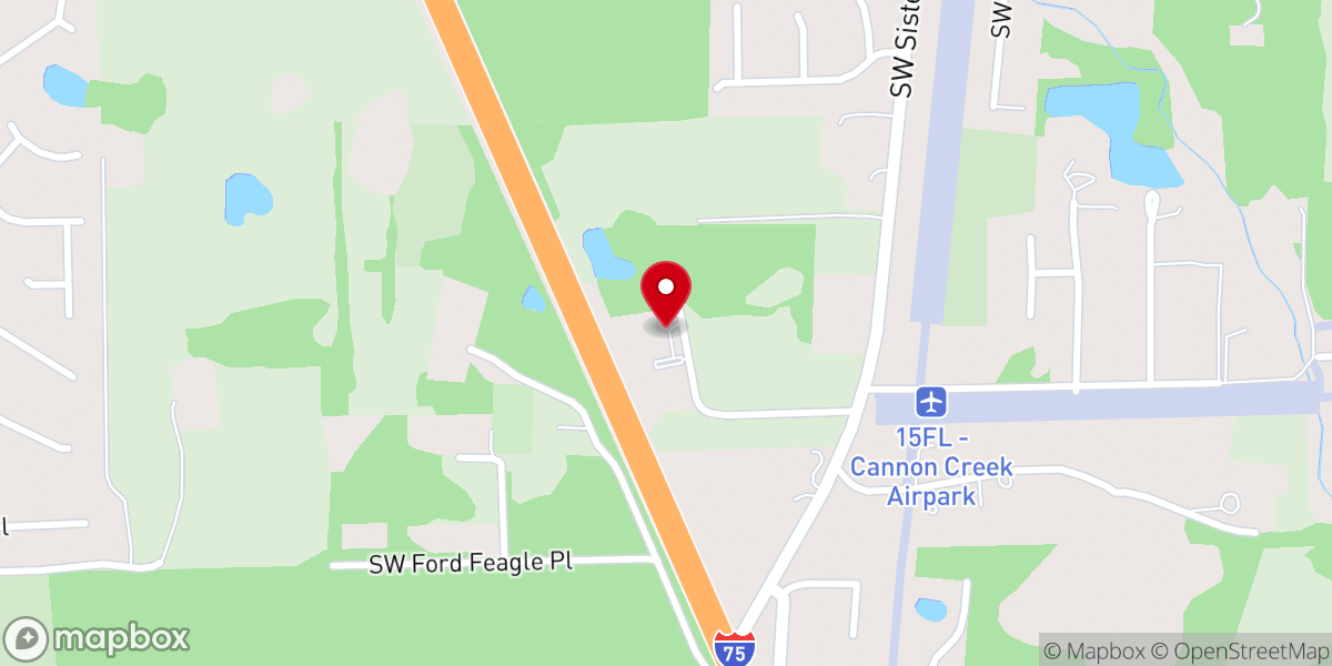 Map showing location of Church of God-Evangel