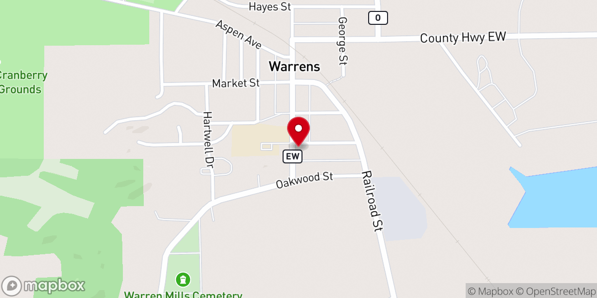 Map showing location of Grace Bible Church