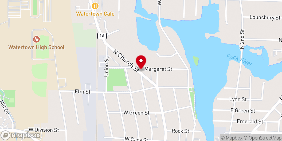 Map showing location of Rusty Nail