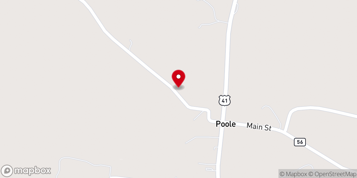 Map showing location of Poole Church of Christ