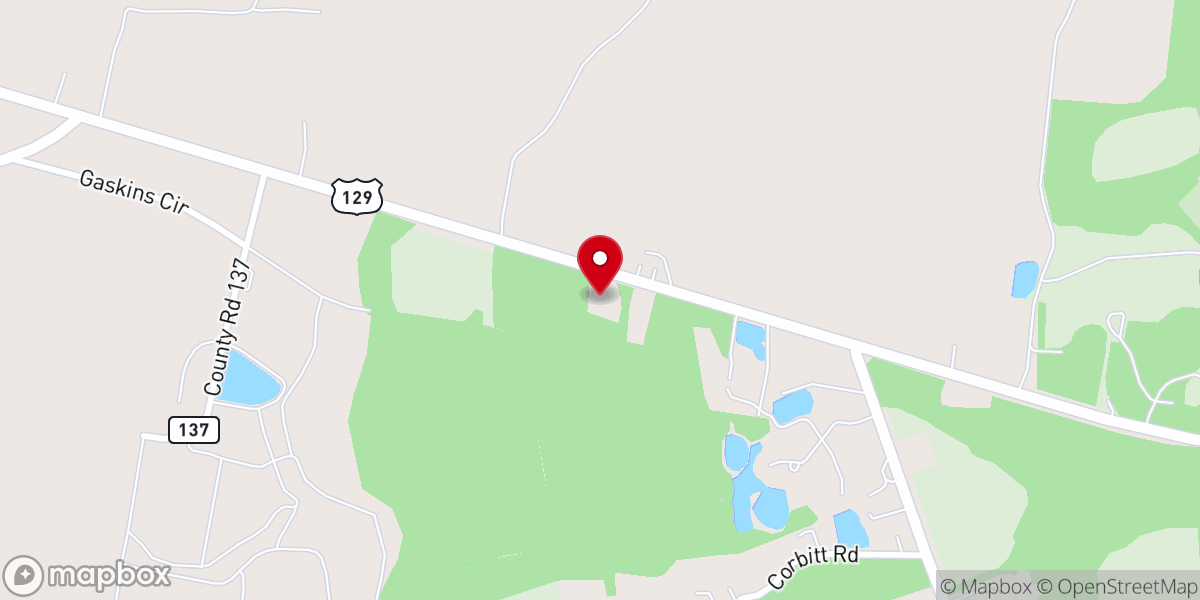 Map showing location of Bethel Church Ministries Inc