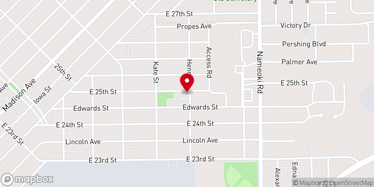 Map showing location of Trinity United Methodist Church
