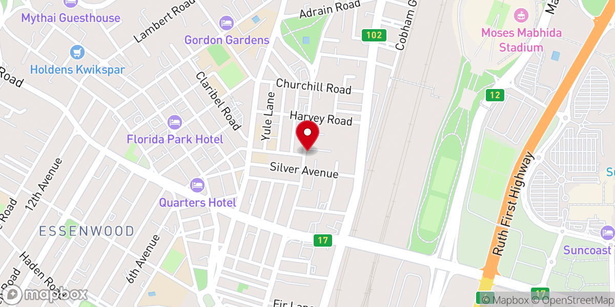 Map showing location of Christ kingdom Citizens Durban