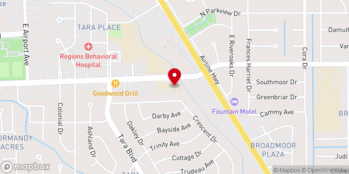 Map showing location of Bridges Community Church