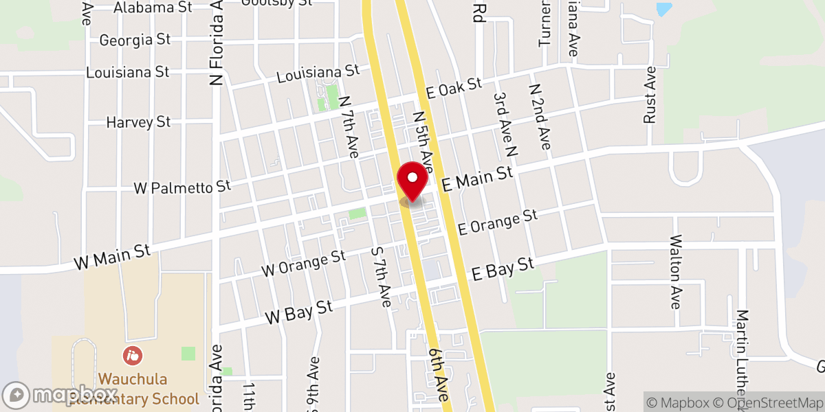 Map showing location of St. Martha