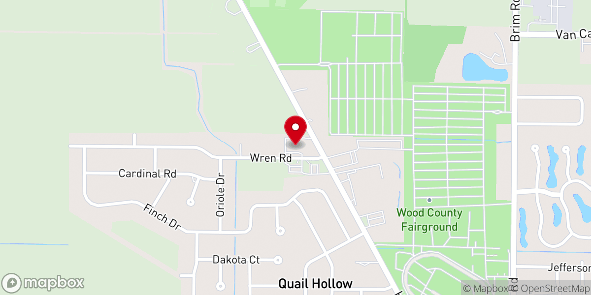 Map showing location of Bowling Green Christian Academy