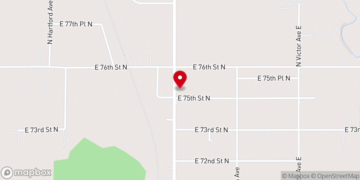 Map showing location of Anchor baptist church