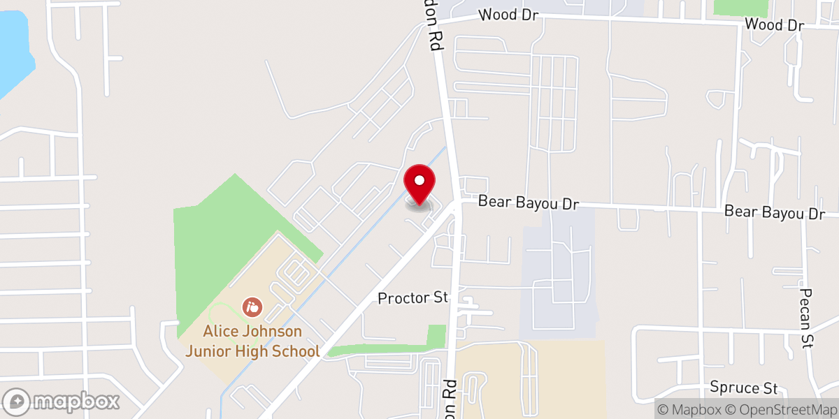 Map showing location of Channelview Church of Christ