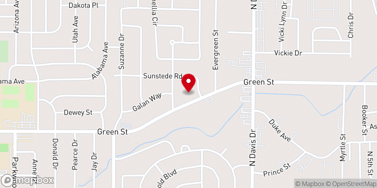 Map showing location of Adams-Smith Tabernacle AME