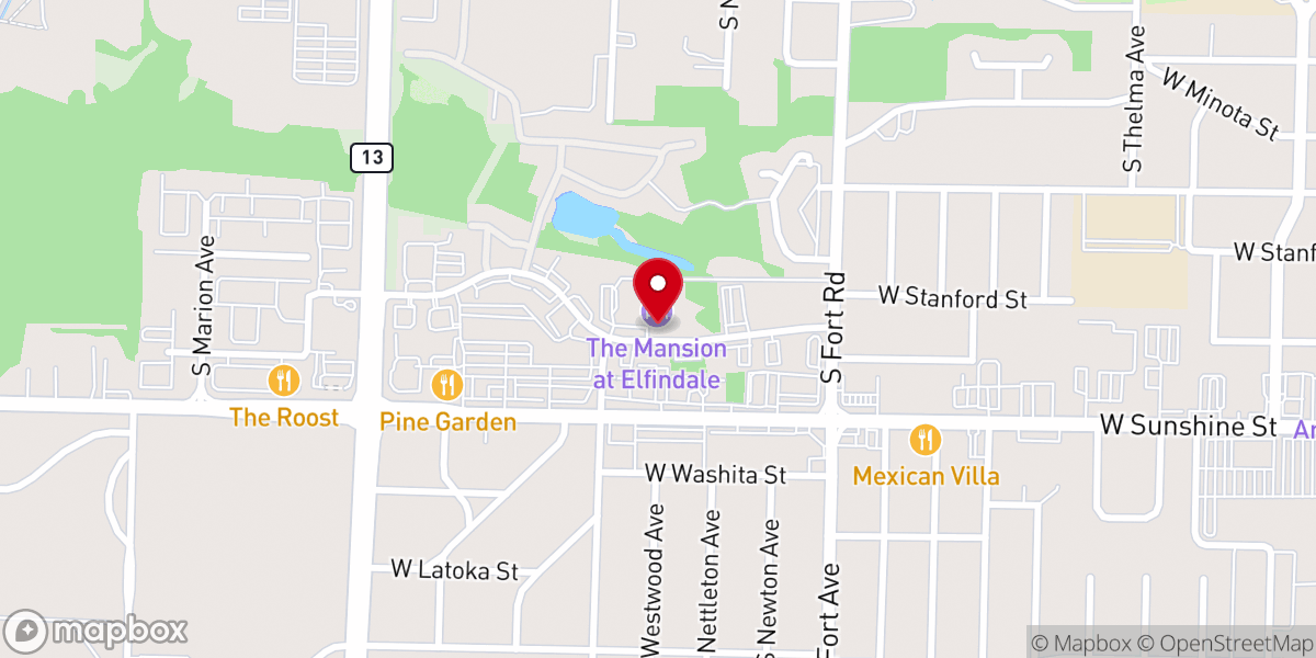 Map showing location of King's Springfield