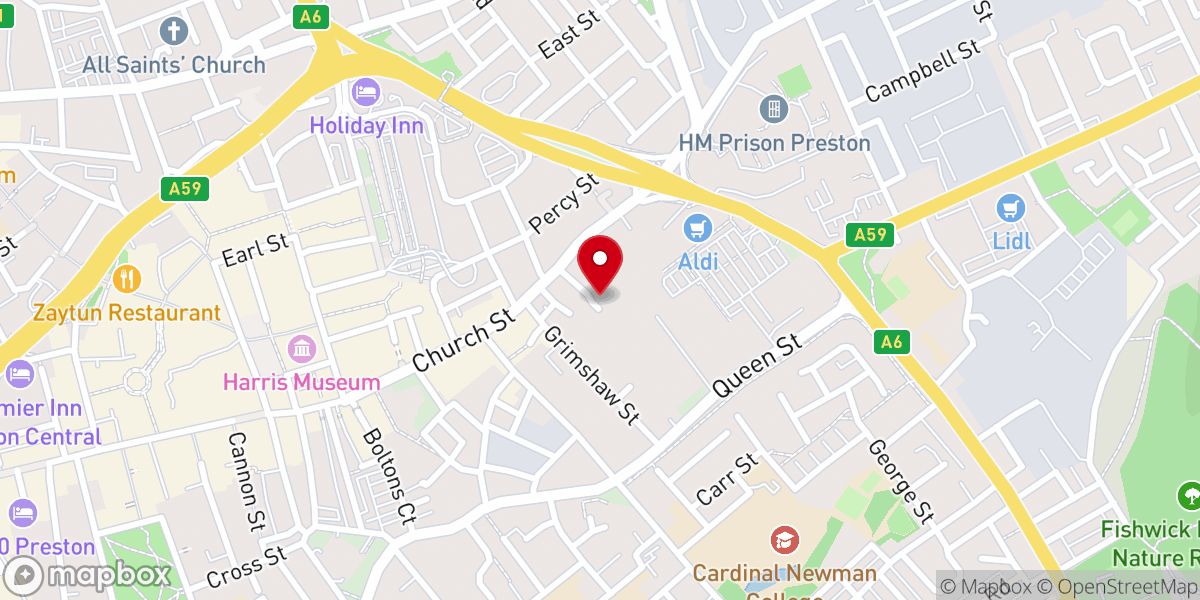 Map showing location of City International Church