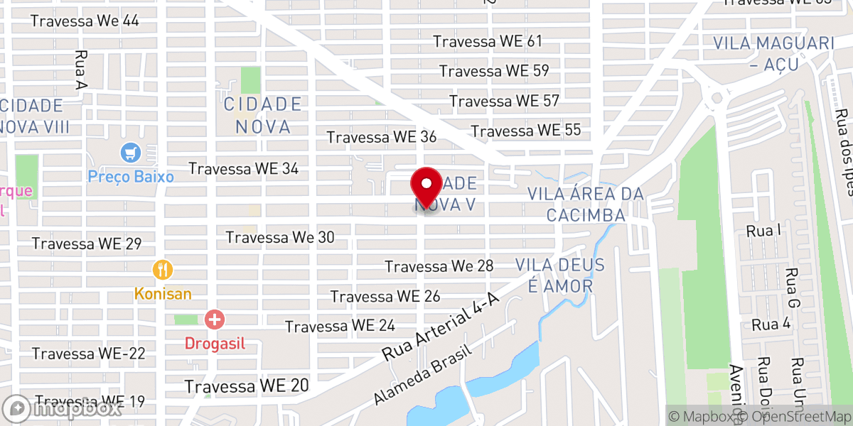 Map showing location of Igreja Universal - Cidade Nova 5
