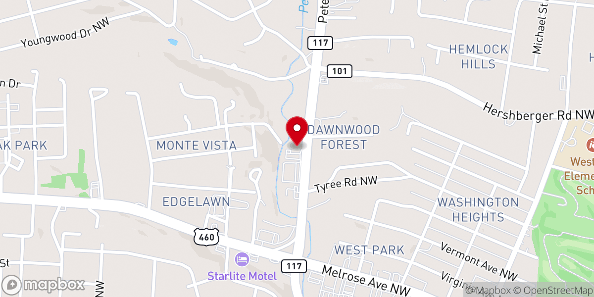 Map showing location of Layman Church