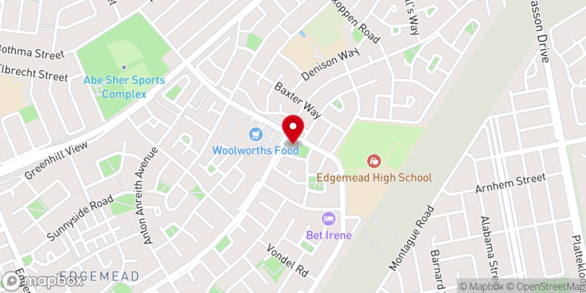 Map showing location of St. Michael and All Angels Anglican Church