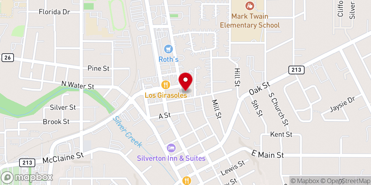 Map showing location of True Light Christian Church