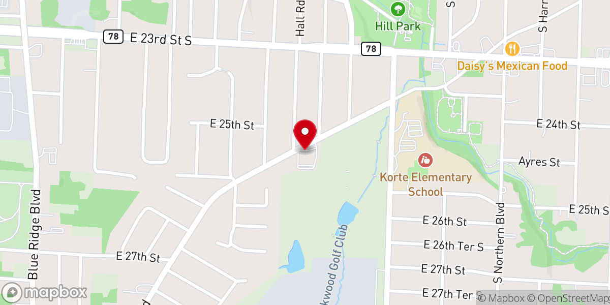 Map showing location of First Haitian Baptist Church