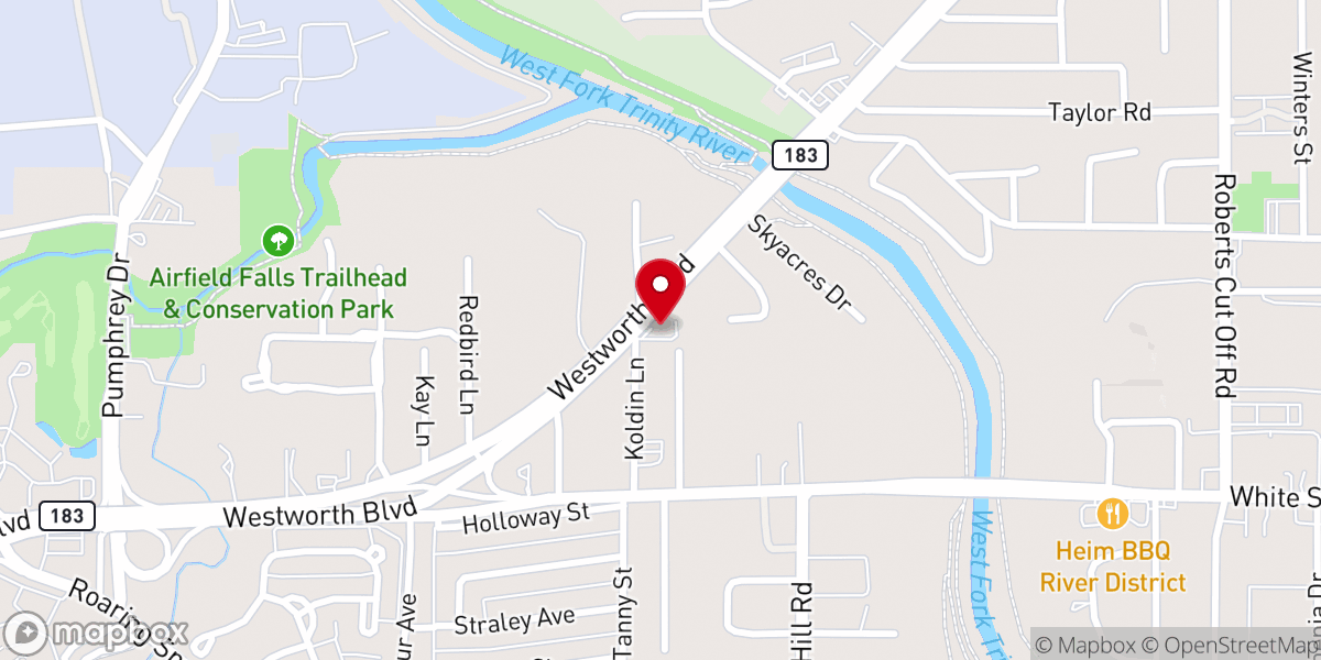 Map showing location of Westworth Village Baptist Temple Church