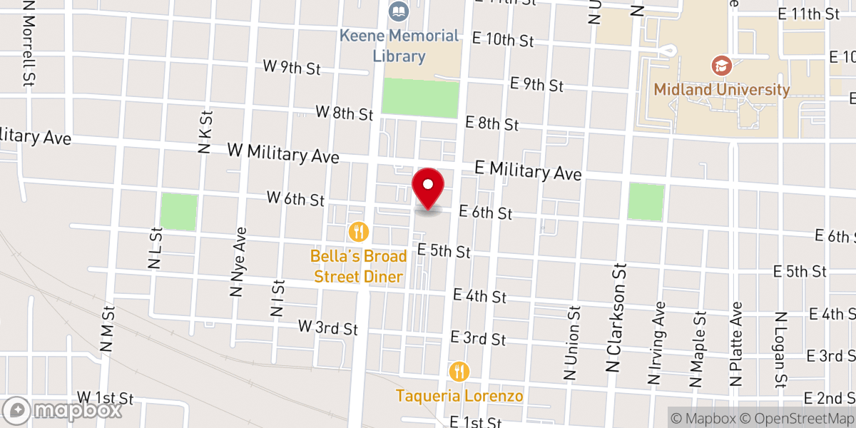 Map showing location of Grace Church