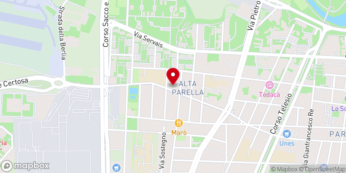 Map showing location of Chiesa Evangelica Apostolica nel Nome di Gesù