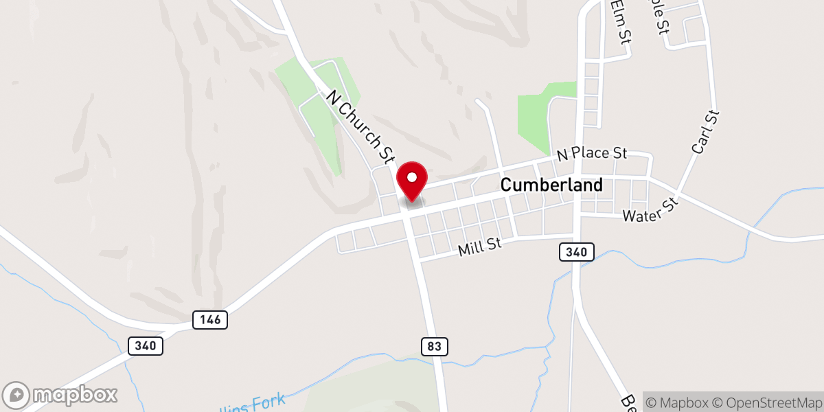 Map showing location of Buffalo Presbyterian Church