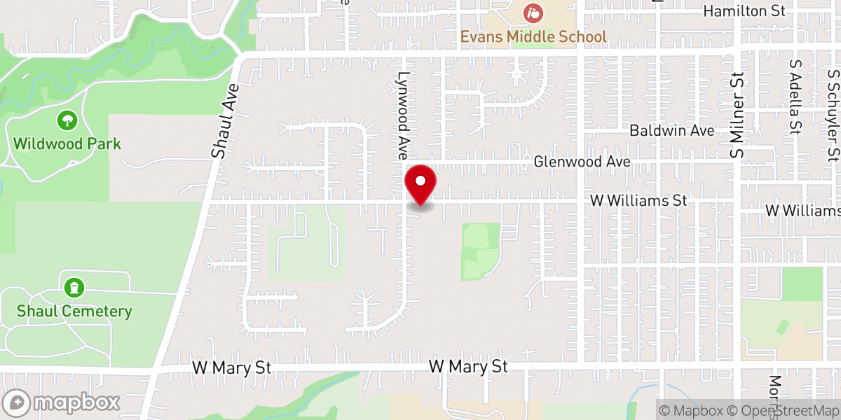 Map showing location of Pickwick Church of Christ