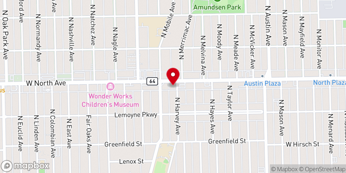 Map showing location of New Life Christian Fellowship - Food Distribution Center