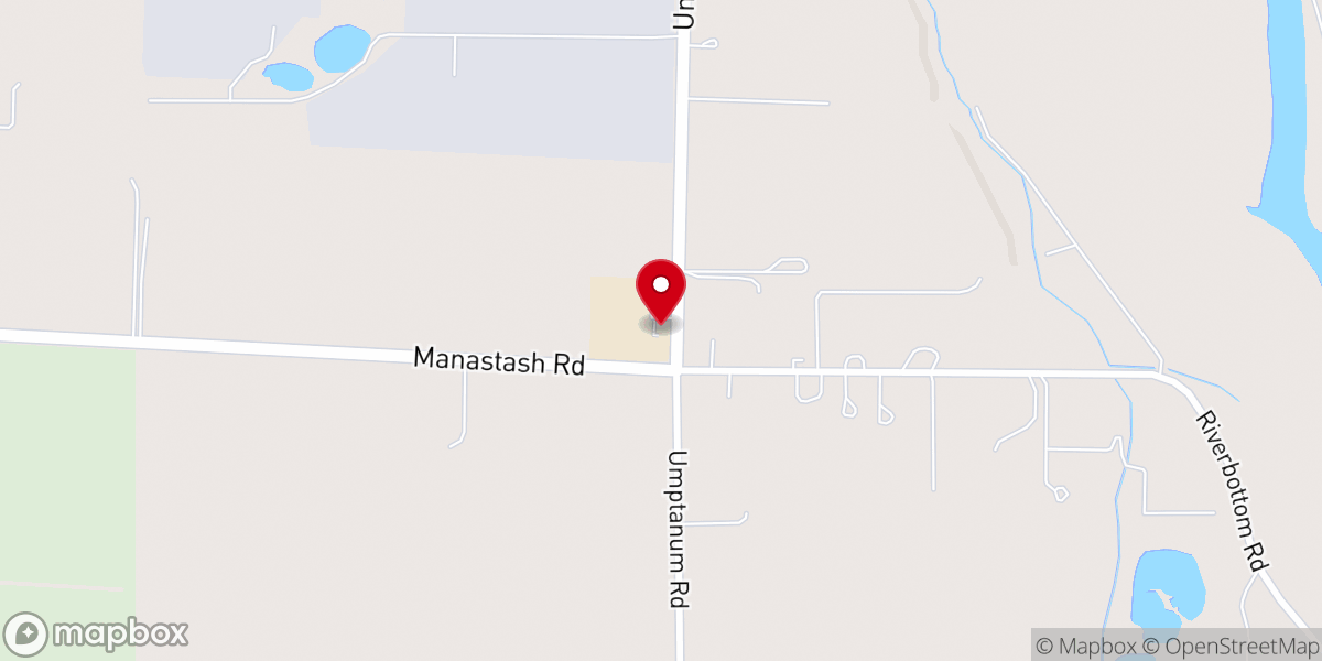 Map showing location of Christ Church Ellensburg