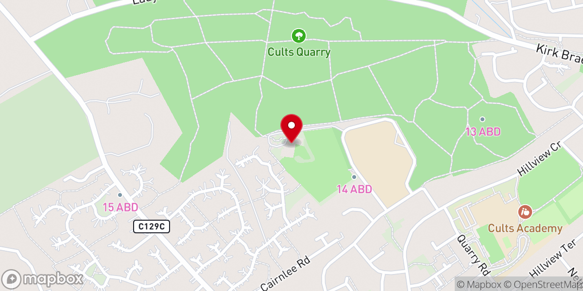 Map showing location of Hillview Community Church