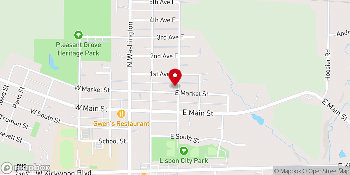Map showing location of Grace Bible Fellowship